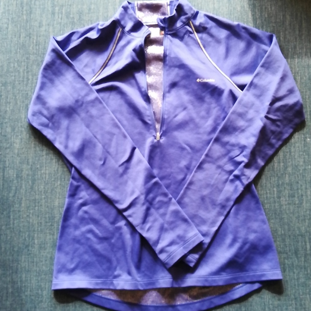 Columbia Pullover 1/4 Zip Purple/Metallic